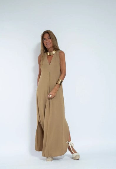 Levoire | Robe Amincissante Avec Cardigan Café
