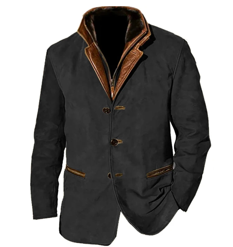 Levoire | Veste D'Hiver Pour Hommes Chaude Noir