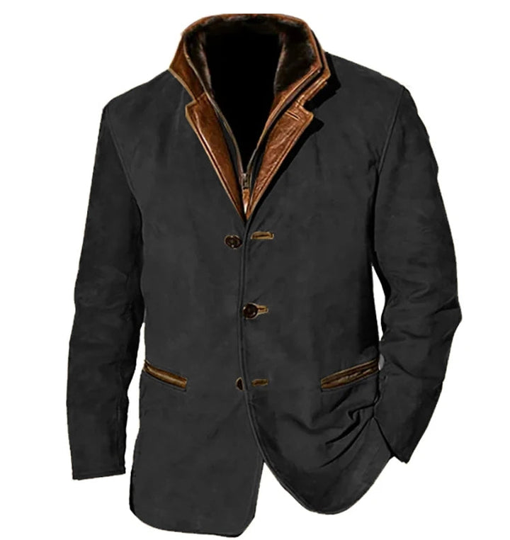 Levoire | Veste D'Hiver Pour Hommes Chaude Noir