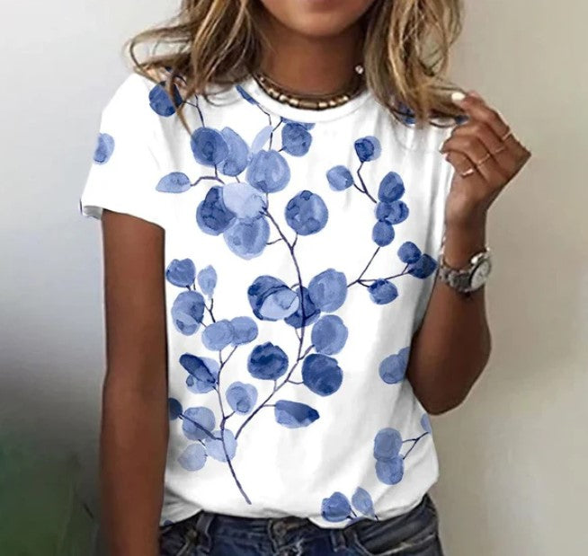 Levoire | Joli T-Shirt En Plante Avec Col Rond