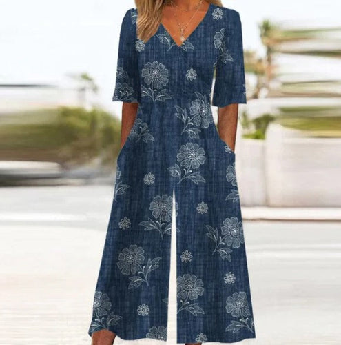 Levoire | Bleu Fleuri Combishort