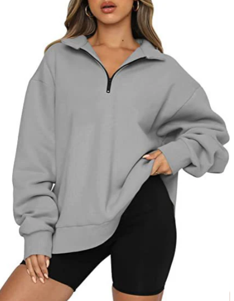 Levoire | Sweat-Shirt Col Femme Gris