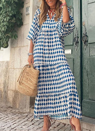 Levoire | Robe Maxi Avec Impression Vintage