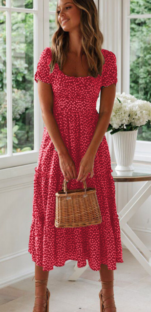 Levoire | Décontracté Chic Robe À Manches Courtes