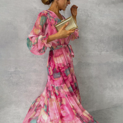 Levoire | Robe Maxi Aquarelle Rêve