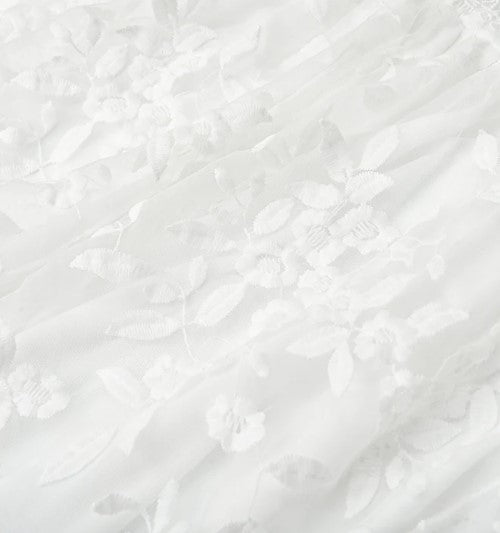 Levoire | Robe Cocktail En Mesh Avec Broderie Florale