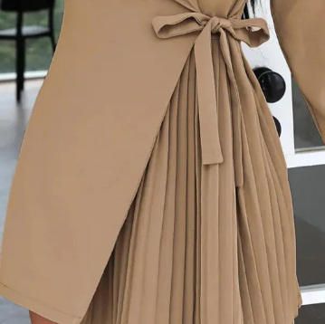 Levoire | Robe Blazer Unie Avec Décolleté En V Et Revers