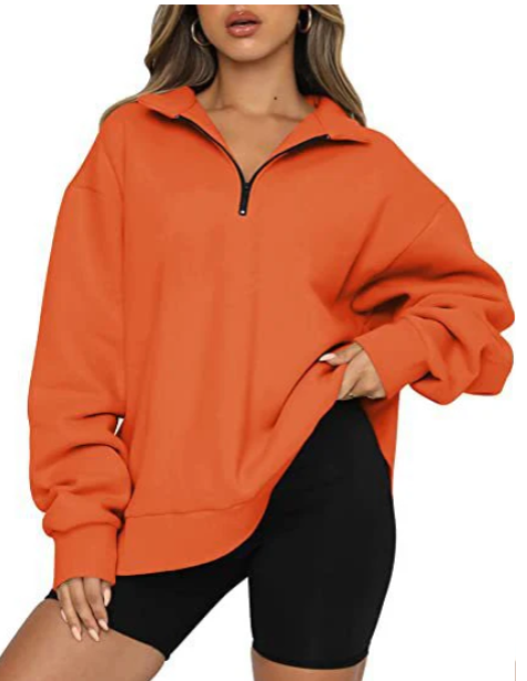 Levoire | Sweat-Shirt Col Femme Orange