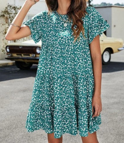 Levoire | Robe D'Été Bleue Tendance