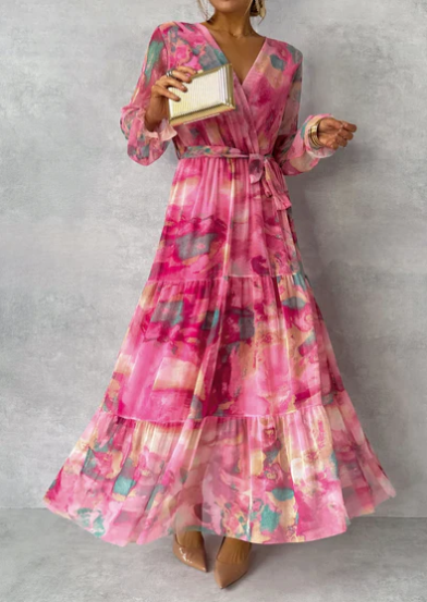 Levoire | Robe Maxi Aquarelle Rêve