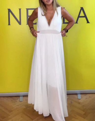 Levoire | Robe Maxi Glamour Blanche