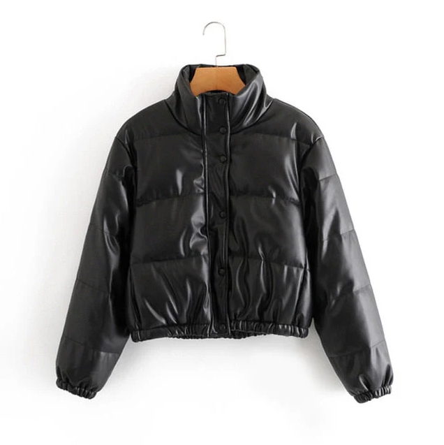Levoire | Veste Bomber Courte Avec Fermeture Éclair Et Bords Côtelés Noir