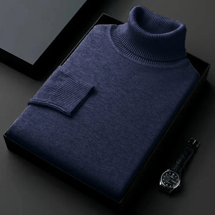 Levoire | Col Roulé Pour Hommes Bleu foncé