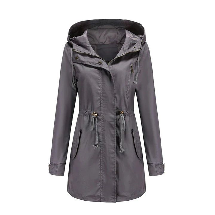 Levoire | T Trench En Coton Avec Capuche Gris
