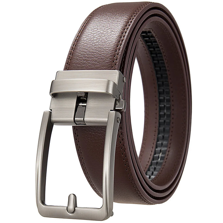Levoire | Ceinture Automatique En Cuir Marron