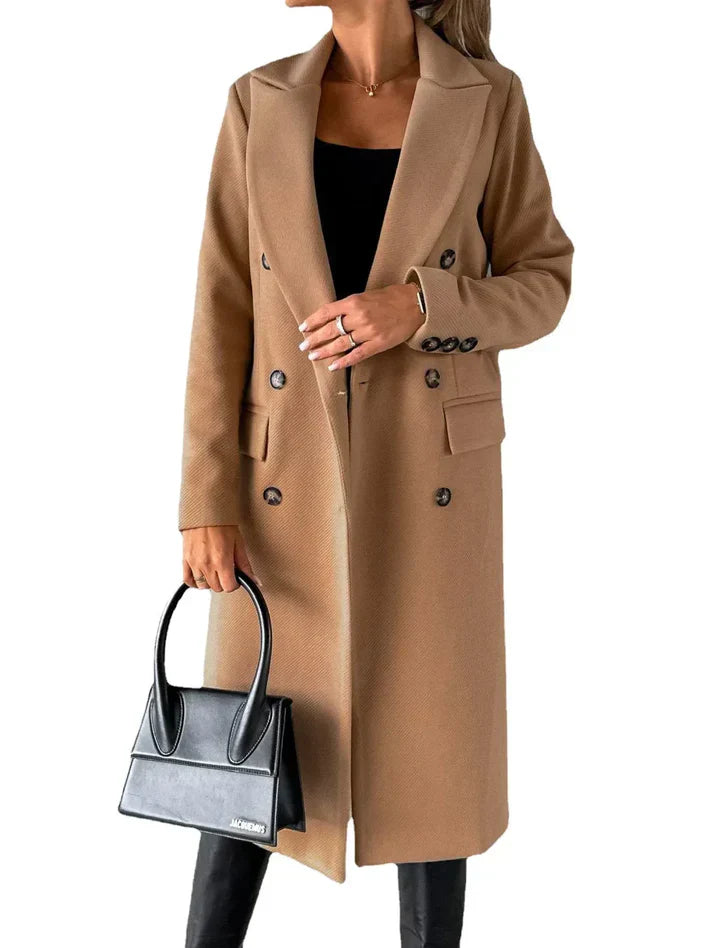 Levoire | Manteau Long Plus Élégant Khaki