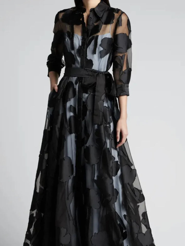 Levoire | Maxi Transparente À Taille Nouée