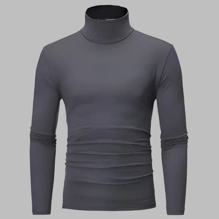 Levoire | Pull Thermique Mince Pour Hommes Gris foncé