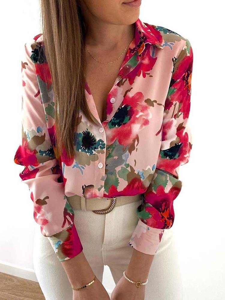 Levoire | Blouse Avec Imprimé Fleuri Pour Femmes Rose