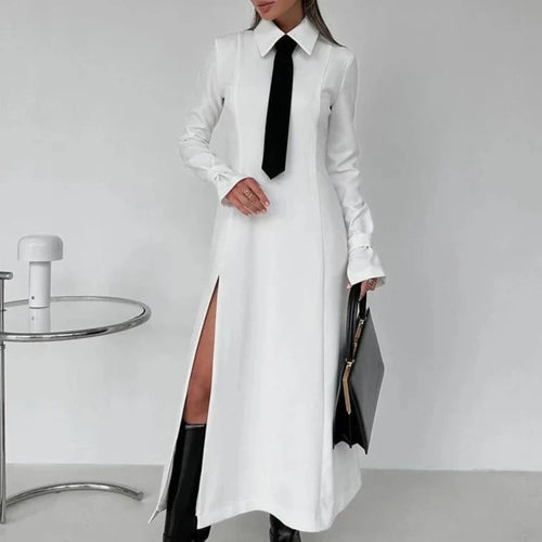 Levoire | Robe De Bureau Blanche Slim