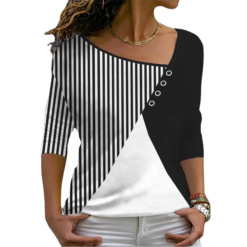 Levoire | T-Shirt À Col En V Pour Femmes