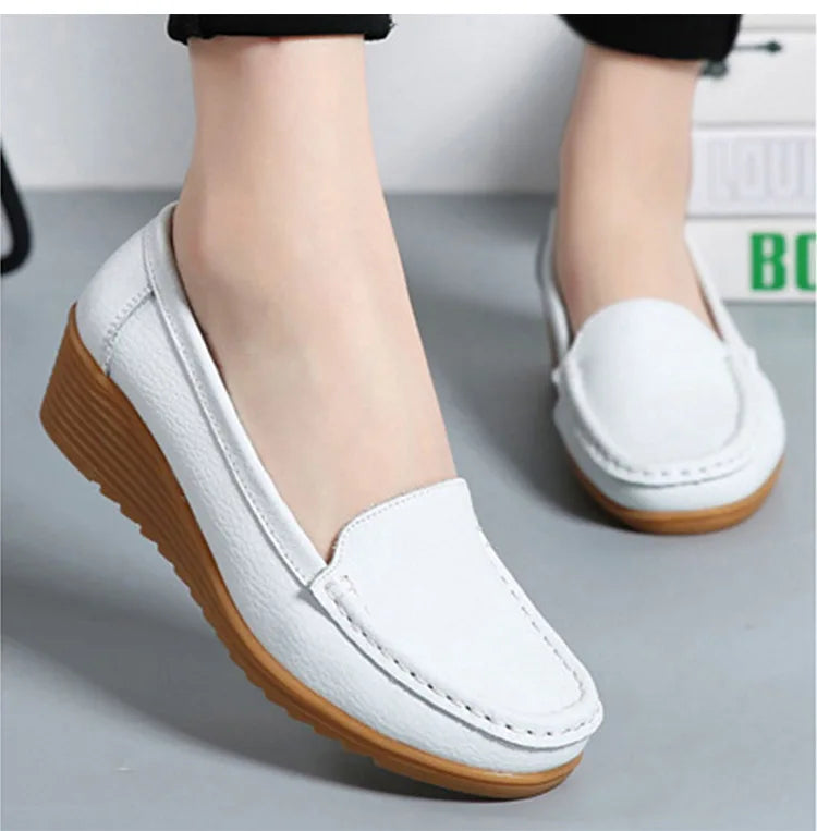 Levoire | Loafers Cuir Souple Pour Femmes
