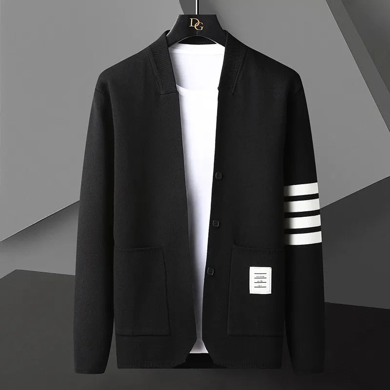 Levoire | Pull-over Ajusté à Manches Longues avec Poches Noir
