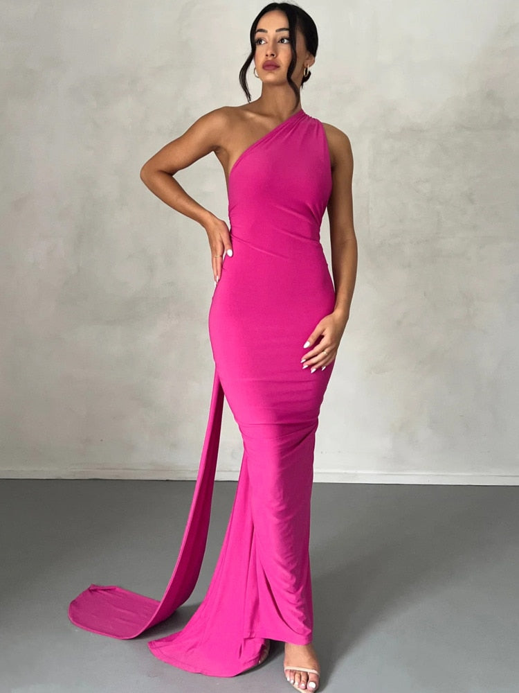 Levoire | Une Épaule Dos Lié Sans Manches Maxi-Vêtements