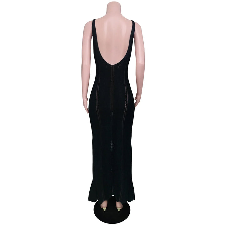 Levoire | Robe Longue À Dos En Tricot Hult