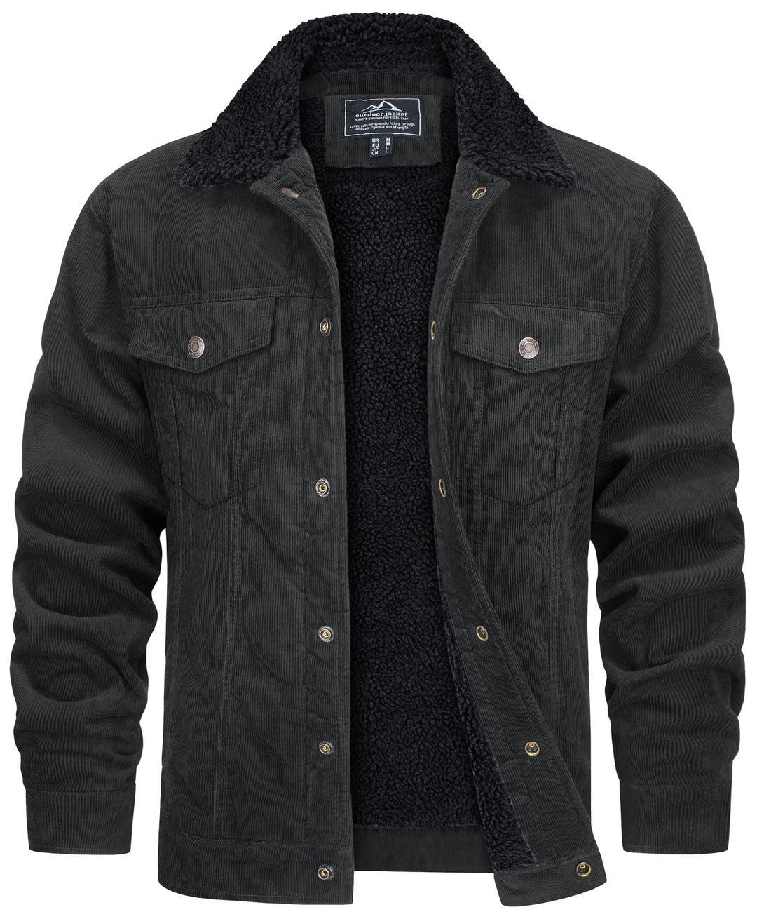 Levoire | Veste Élégante Pour Hommes Pour L'Hiver Gris foncé