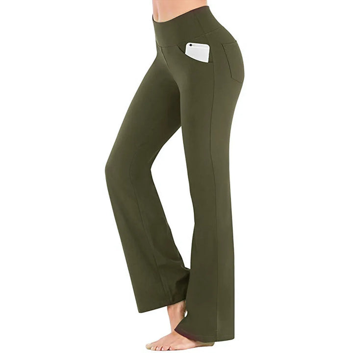 Levoire | Pantalon palazzo pour femmes armeen vert