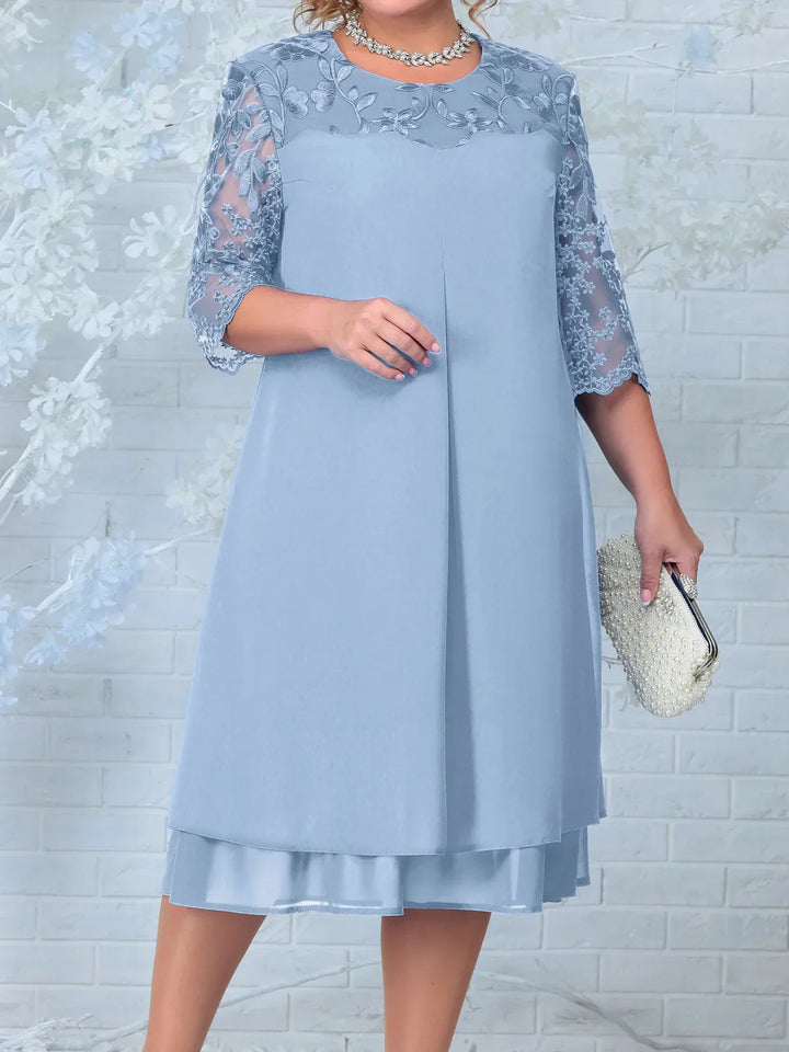 Levoire | Robe Grande Taille Pour Femmes Bleu clair