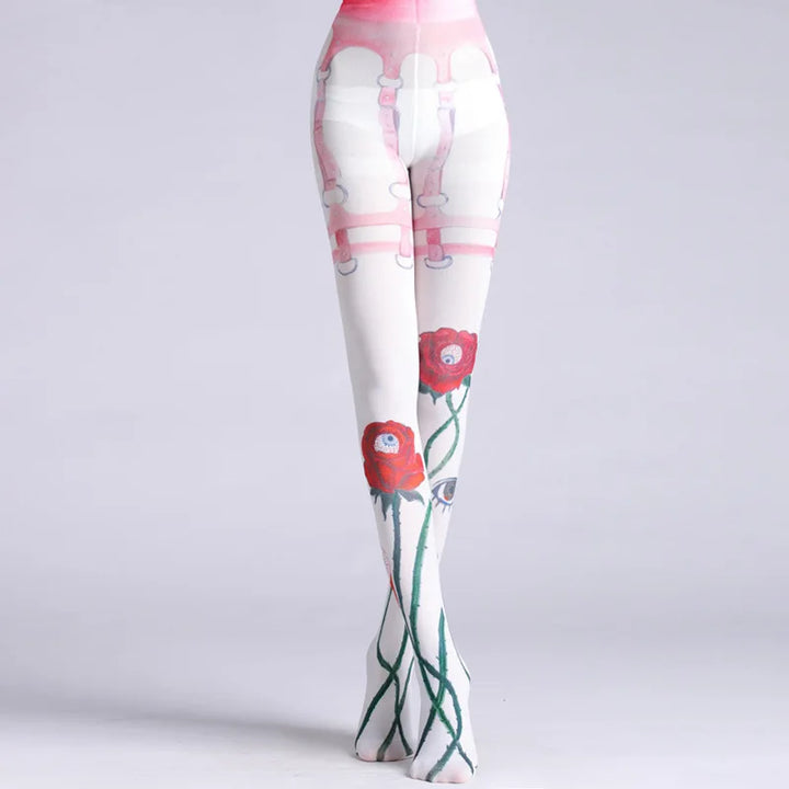 Levoire | Peinture Rétro Imprimée Collants 2 Taille unique