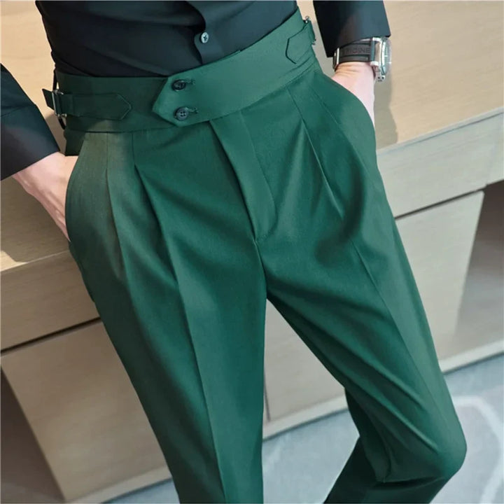 Levoire | Pantalons Décontractés Taille Haute Pour Hommes Avec Ceinture