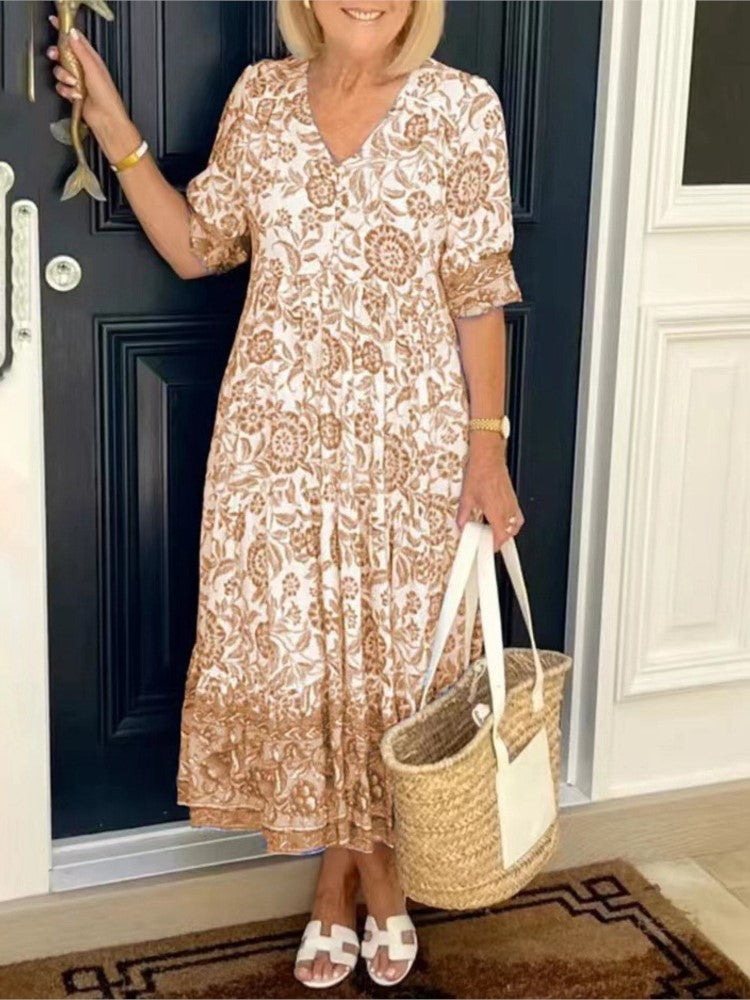 Levoire | Robe d'été décontractée Beige