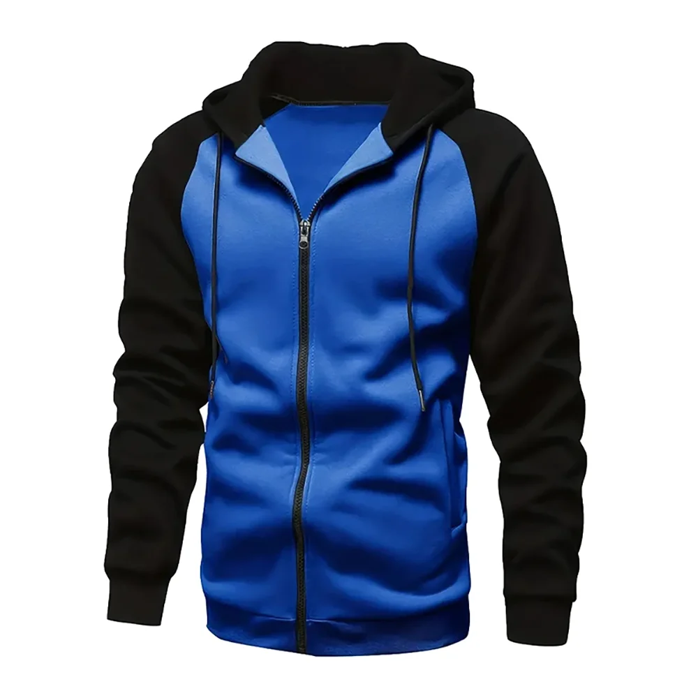 Levoire | Sweat à Manches Longues Homme Bloc de Couleur Bleu