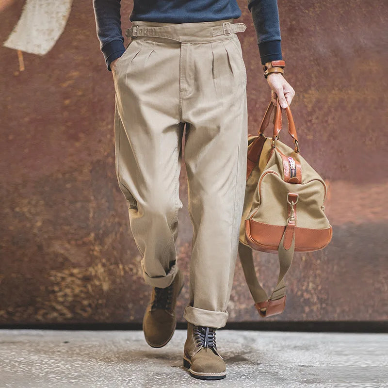 Levoire | Collecte De Vin Pantalons À Taille Haute Ajustables Pour Hommes