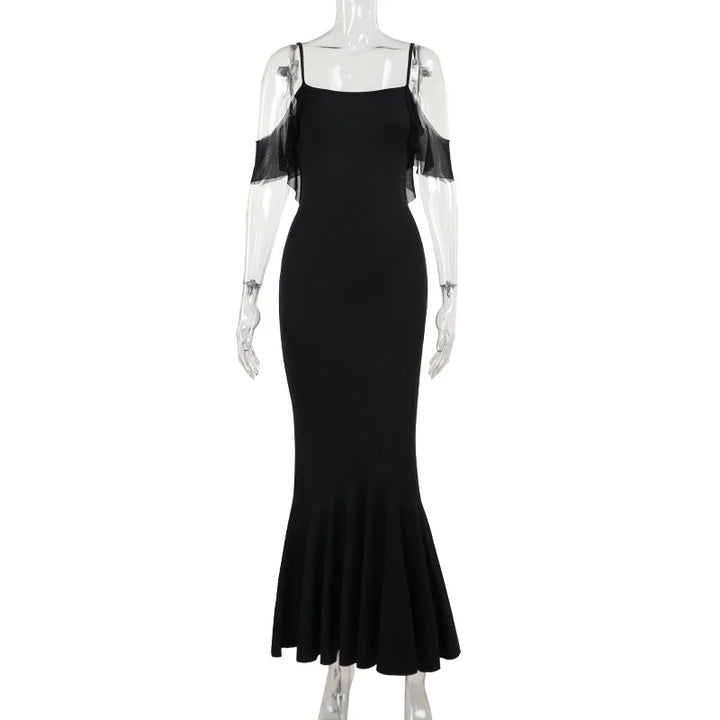 Levoire | Robe Maxi Décolleté Sans Épaule