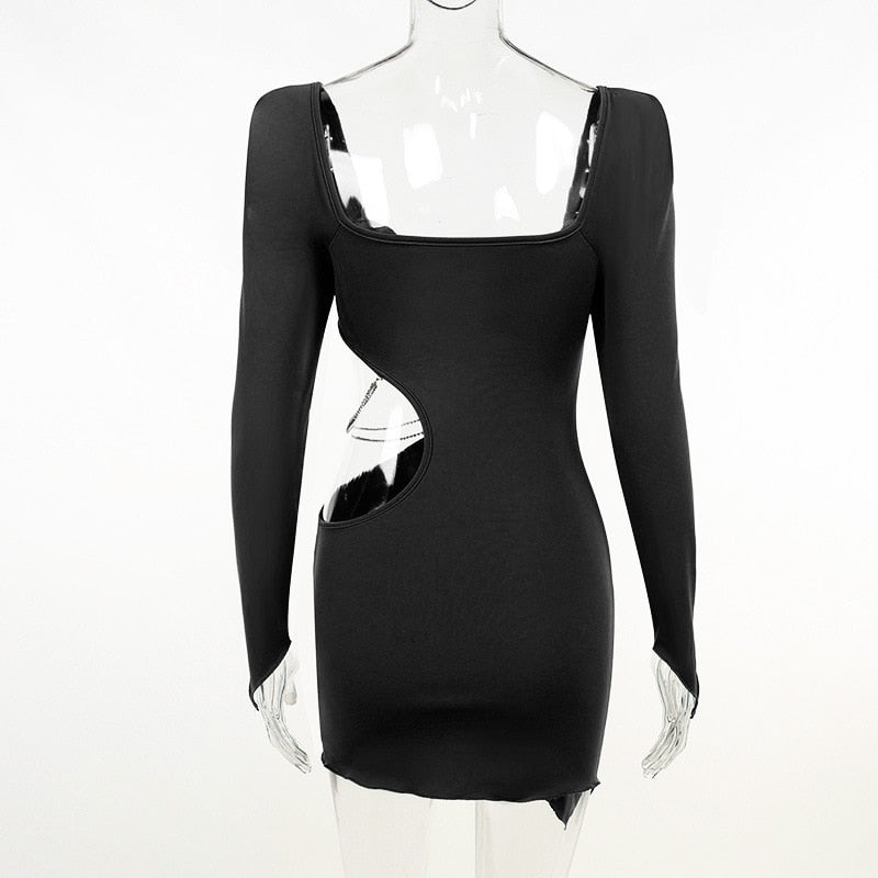 Levoire | Robe Mini Hult À Manches Longues Taille Chaîne