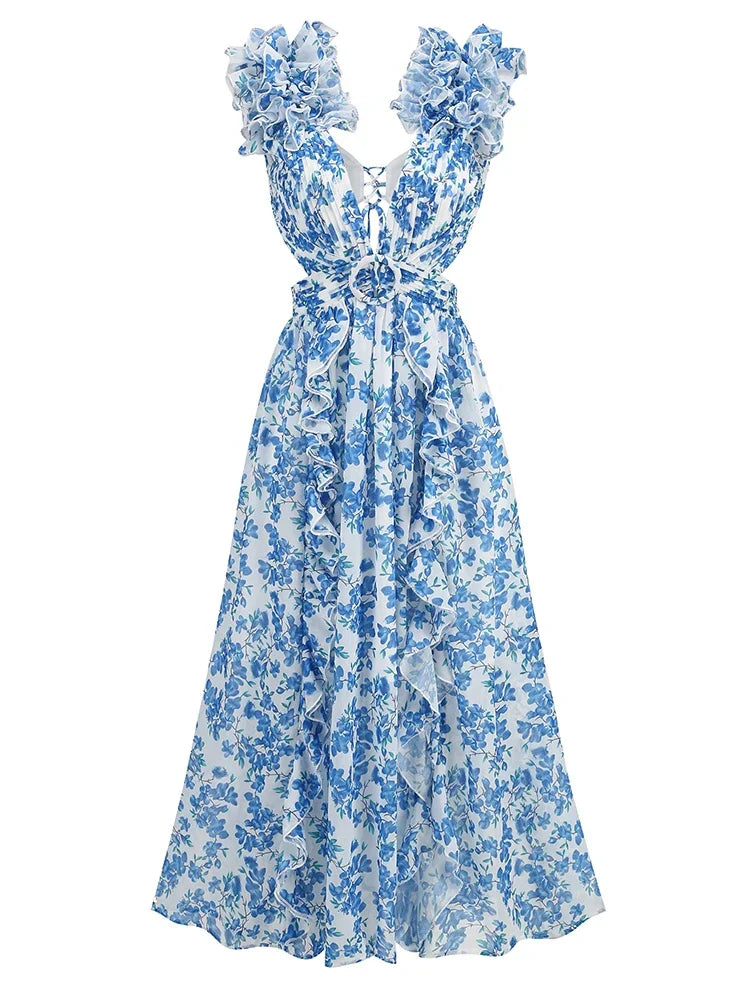 Levoire | Robe Maxi À Volants