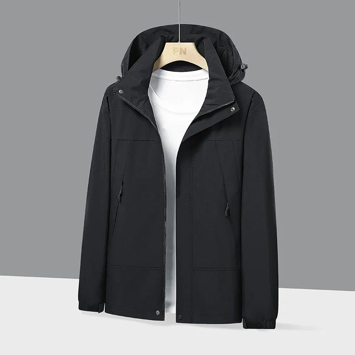 Levoire | Veste De Randonnée Légère Et Imperméable Pour Hommes Pour Des Aventures En Plein Air Noir