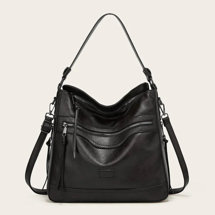 Levoire | Sac hobo en cuir Noir