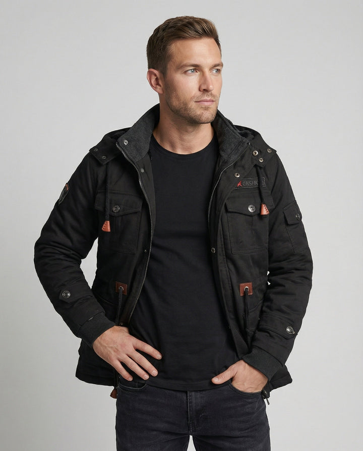 Veste d'hiver pour hommes en polyester avec un design élégant et un rembourrage chaud | Avriane