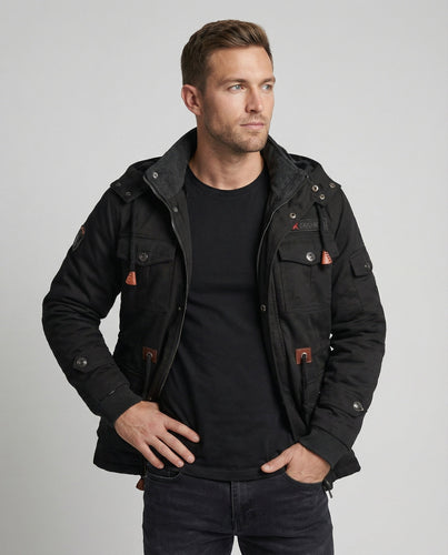 Veste d'hiver pour hommes en polyester avec un design élégant et un rembourrage chaud | Avriane