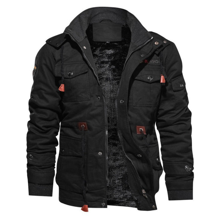 Levoire | Veste En Polaire À Manches Longues Avec Plusieurs Poches Noir