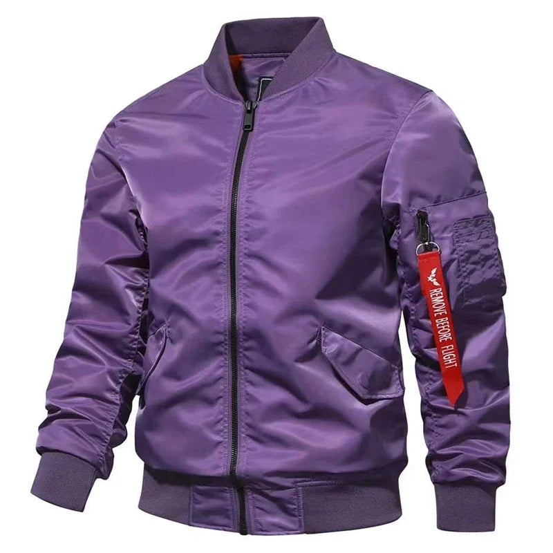 Levoire | Veste Varsity Sportive Et Tendance Pour Hommes Violet