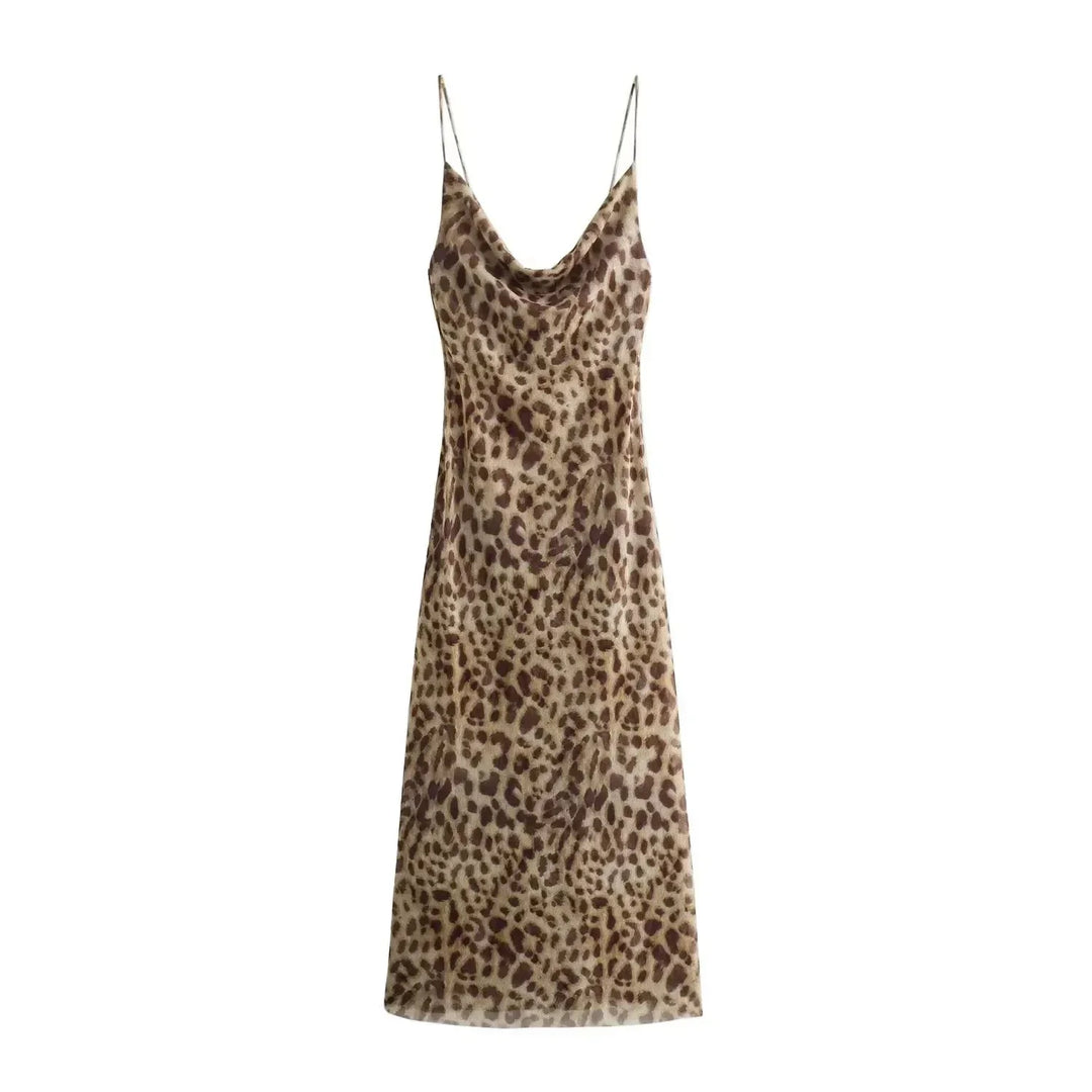 Levoire | Robe Élégante Avec Motif Léopard Pour Femmes Léopard