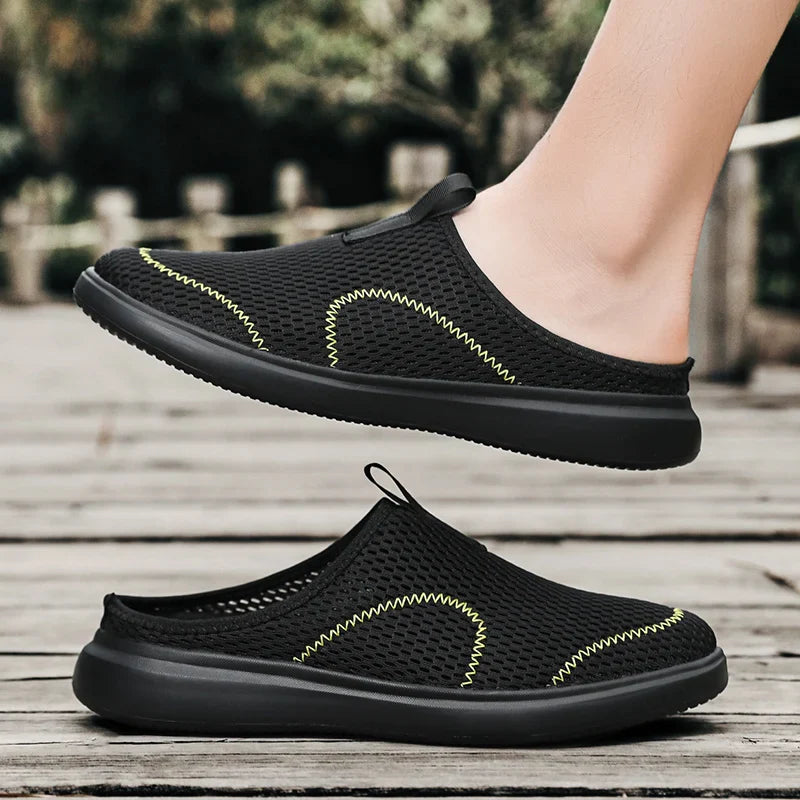 Levoire | Mules Légères Homme Noir