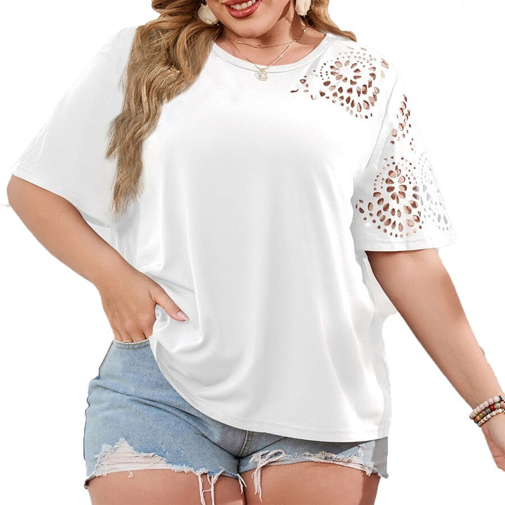 Levoire | T-Shirt En Chiffon Avec Découpes Pour Femmes Blanc
