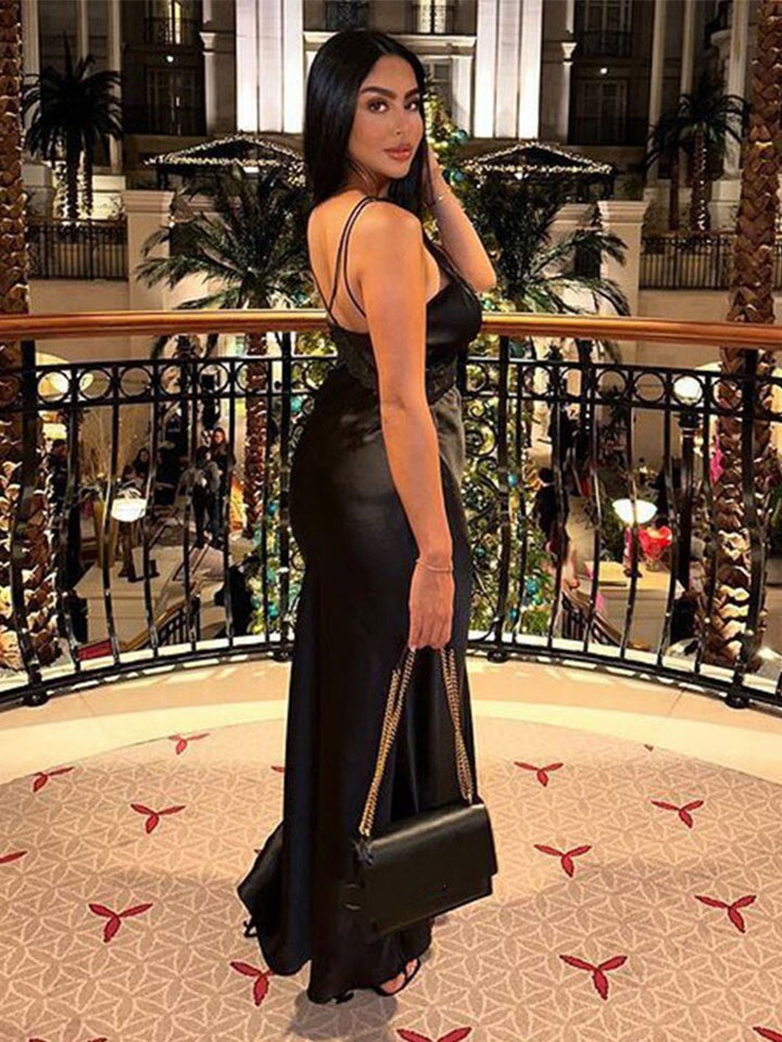 Levoire | Robe Maxi Profonde En V Sans Bretelles